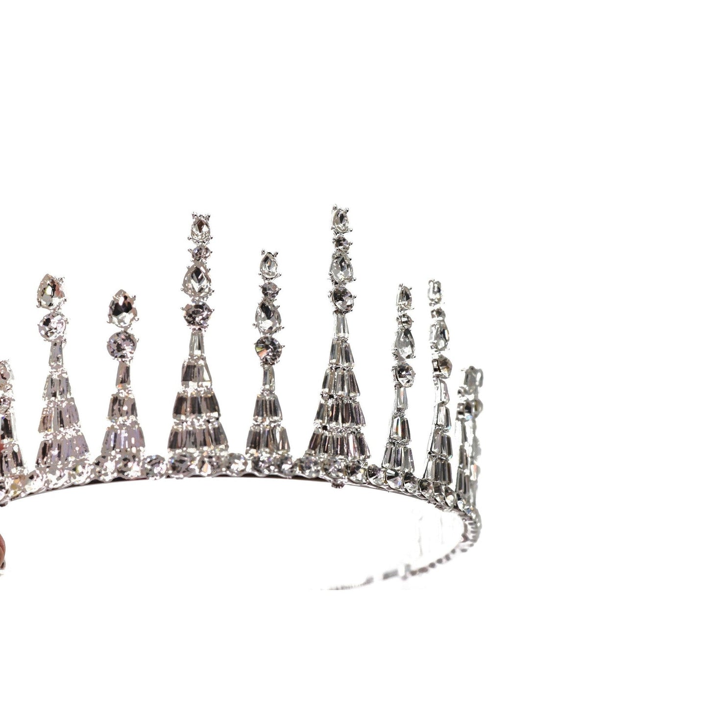 Jazz Age Skyscraper Tiara in Silver