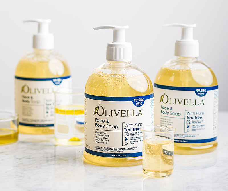 OLIVELLA Tea Tree Oil Body Soap 16.9 oz