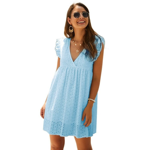 This is Now a Top - Butterfly Sleeve Babydoll Dress