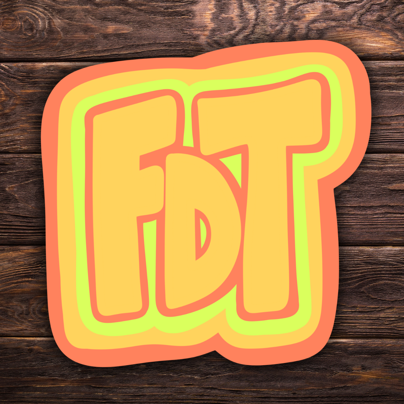 FDT Sticker Yellow | 2 Sizes