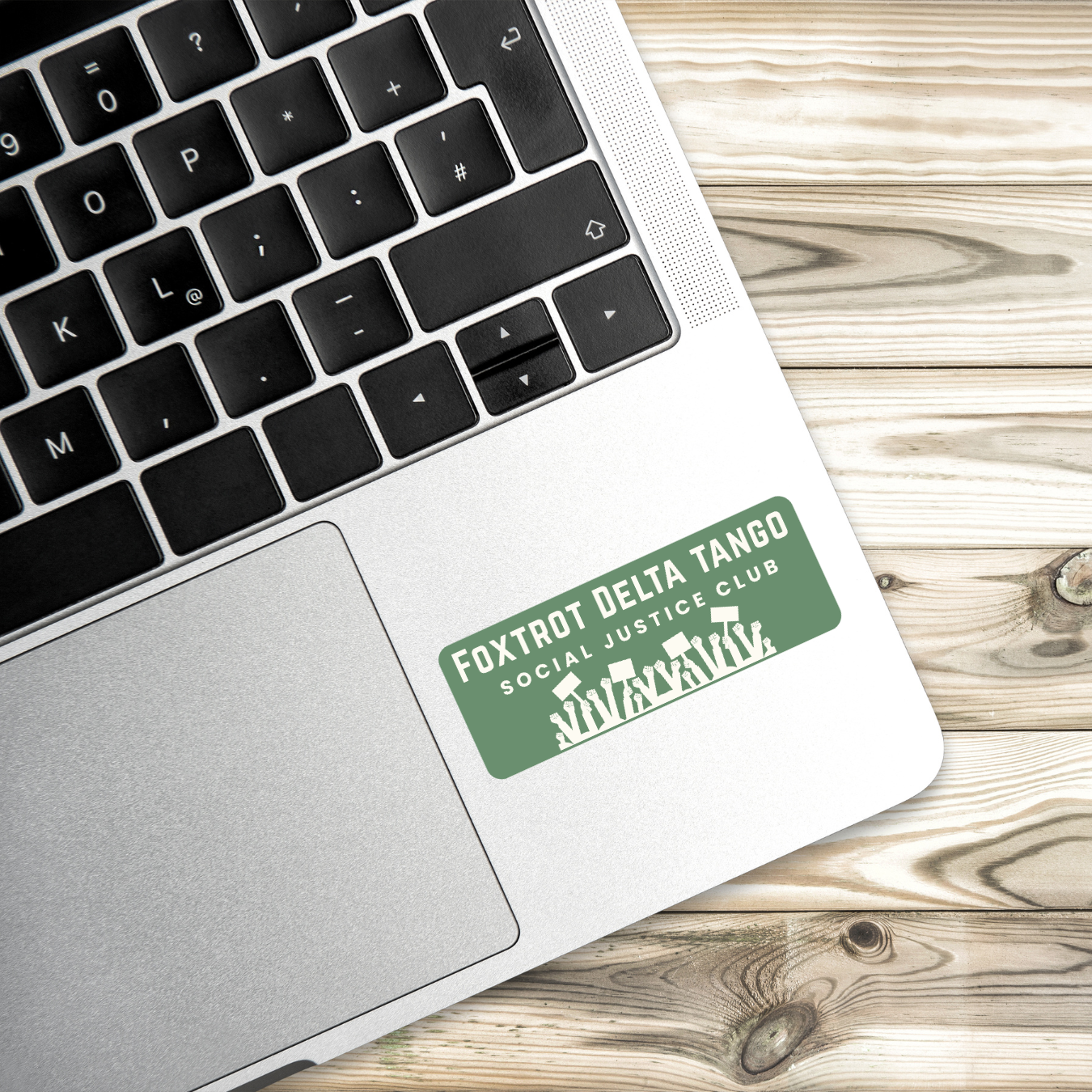 Foxtrot Delta Tango Social Justice Club Sticker