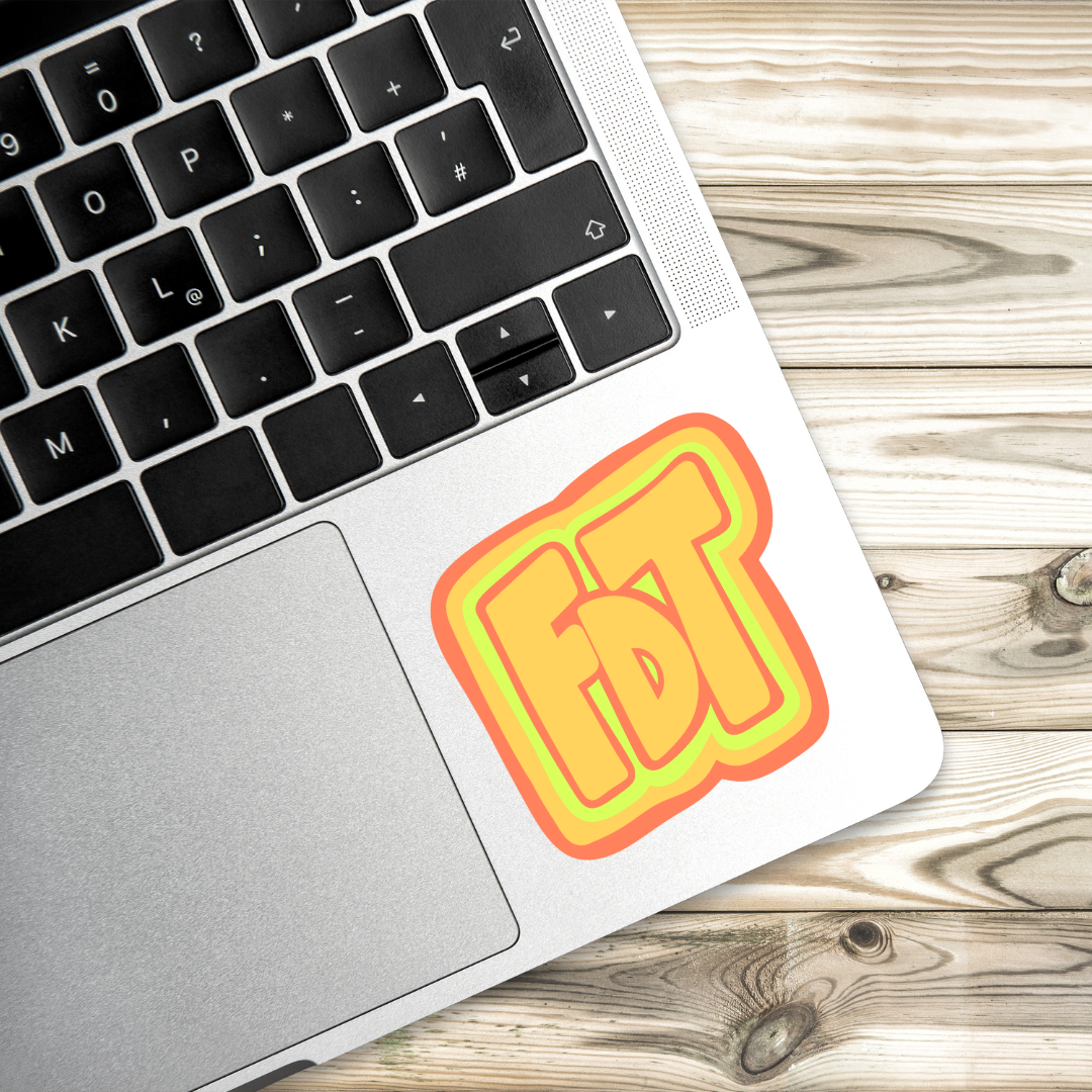 FDT Sticker Yellow | 2 Sizes