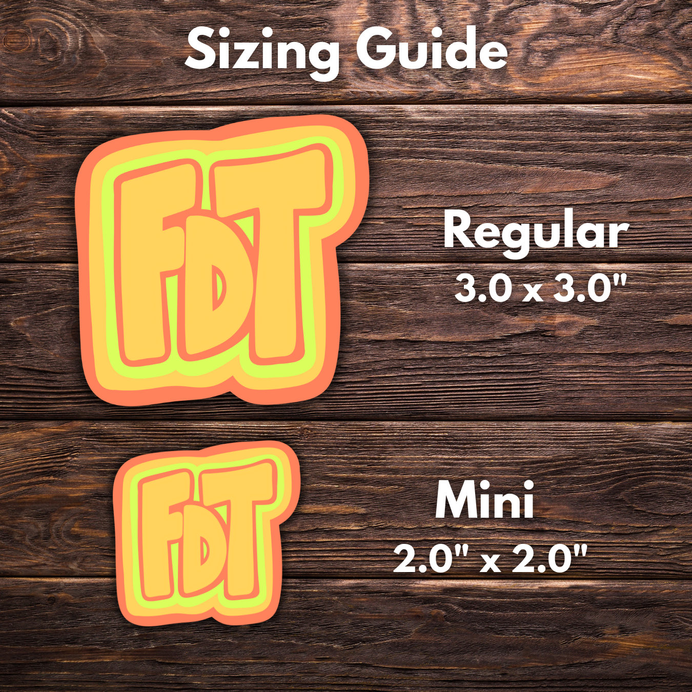 FDT Sticker Yellow | 2 Sizes