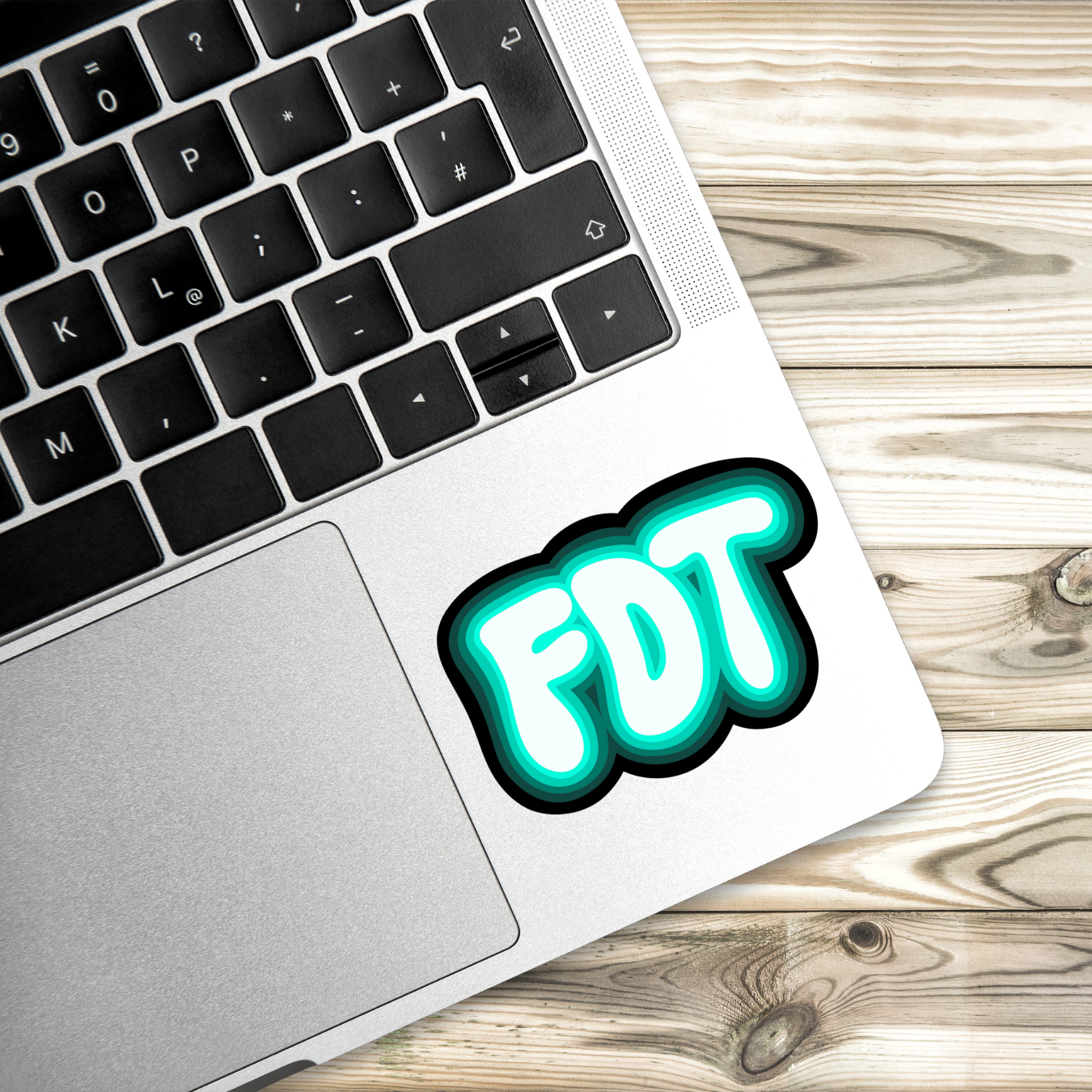 FDT Sticker Teal | 3" x 2"