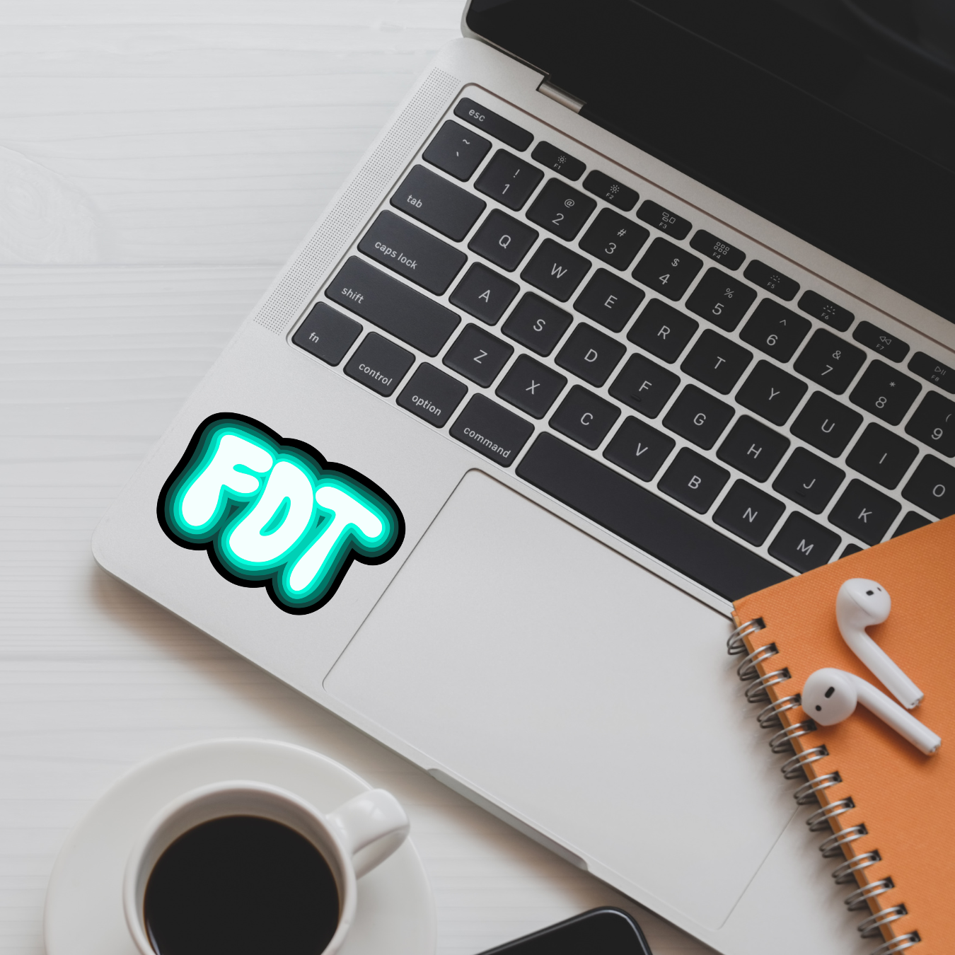 FDT Sticker Teal | 3" x 2"