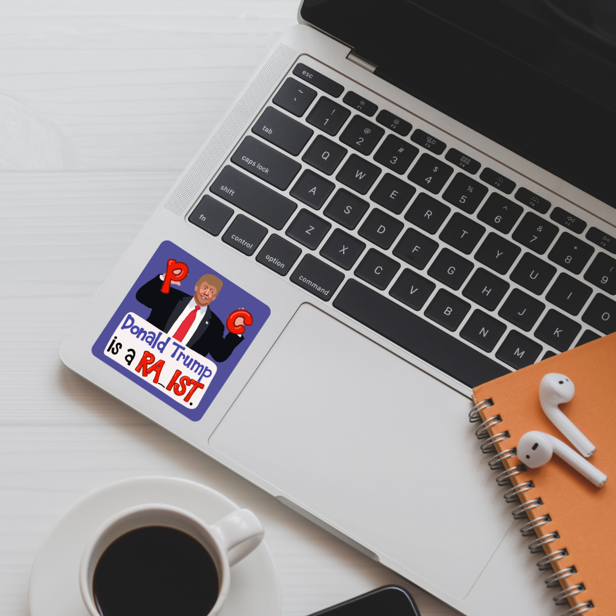 Trump is a Ra_ist Sticker | Anti Trump Sticker | Protest Art | Bold Statement Sticker | Activism Sticker