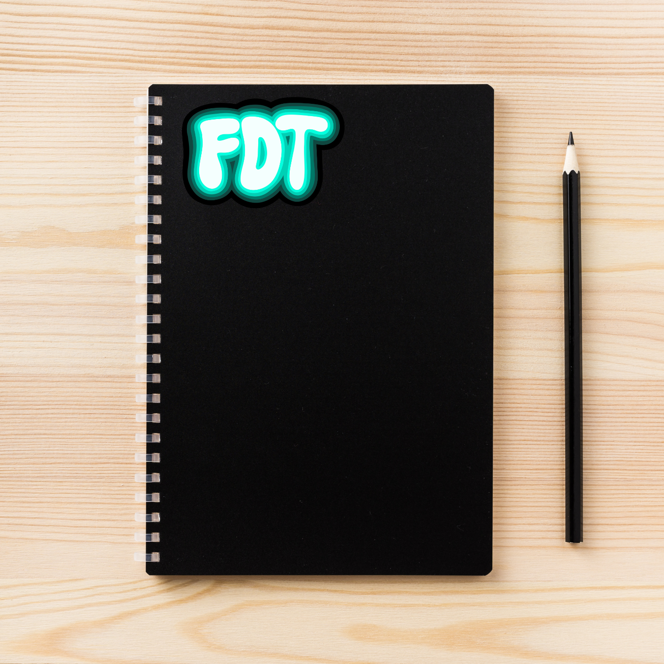 FDT Sticker Teal | 3" x 2"