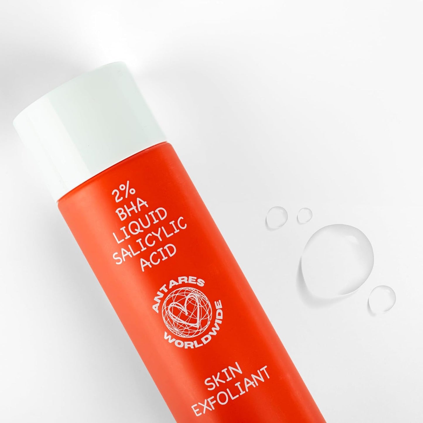 Antares Worldwide 2% BHA Liquid Salicylic Acid Skin Exfoliant 118ml / 4fl oz for Acne & Blackhead Removal with Hyaluronic Acid & SPF 30