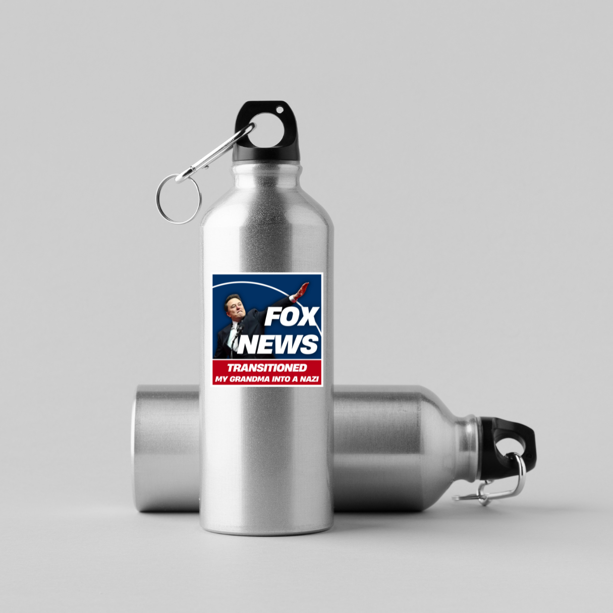 Fox News Turned My Family Into Nazis | 13 Variation Options | 3"x3" | Political Sticker | Vinyl Sticker | Water-Resistant | Anti-Fascist