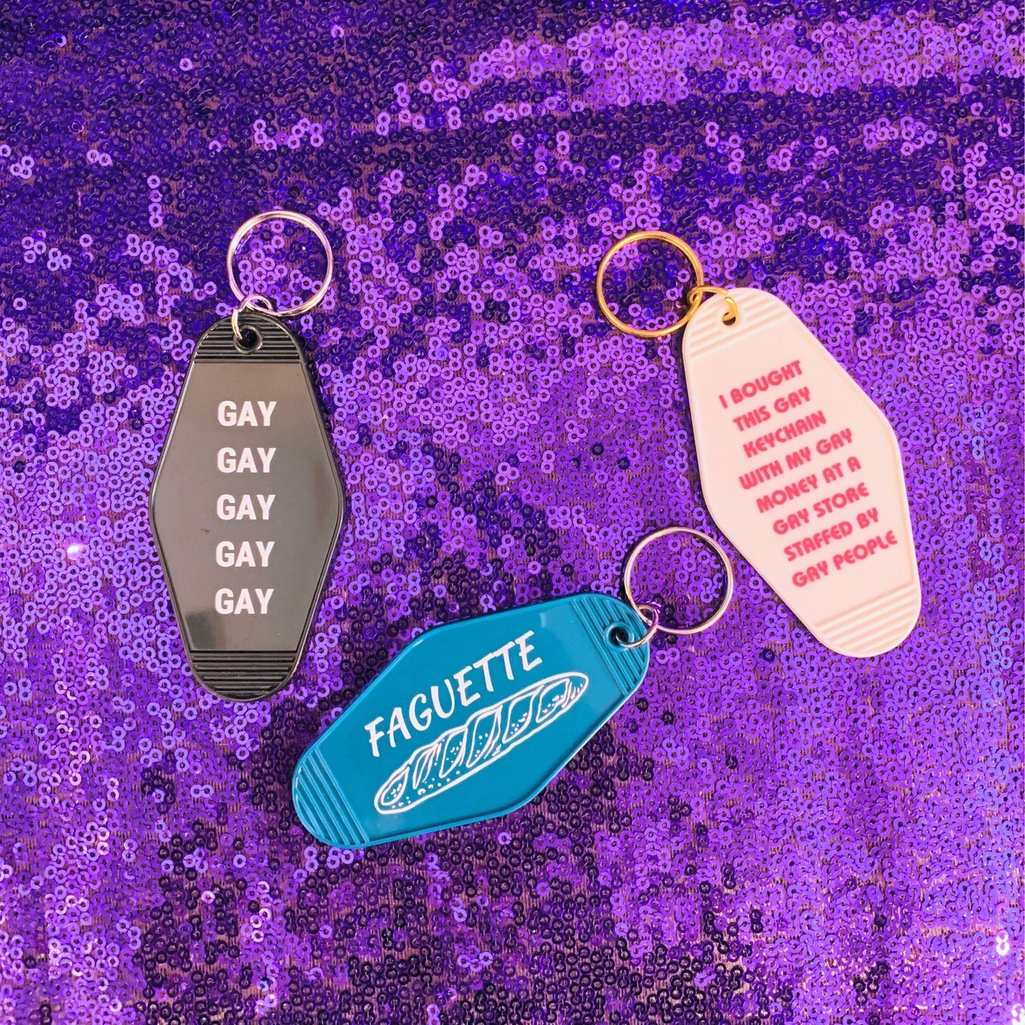 Bought This Gay Keychain With My Gay Money Motel Style Keychain