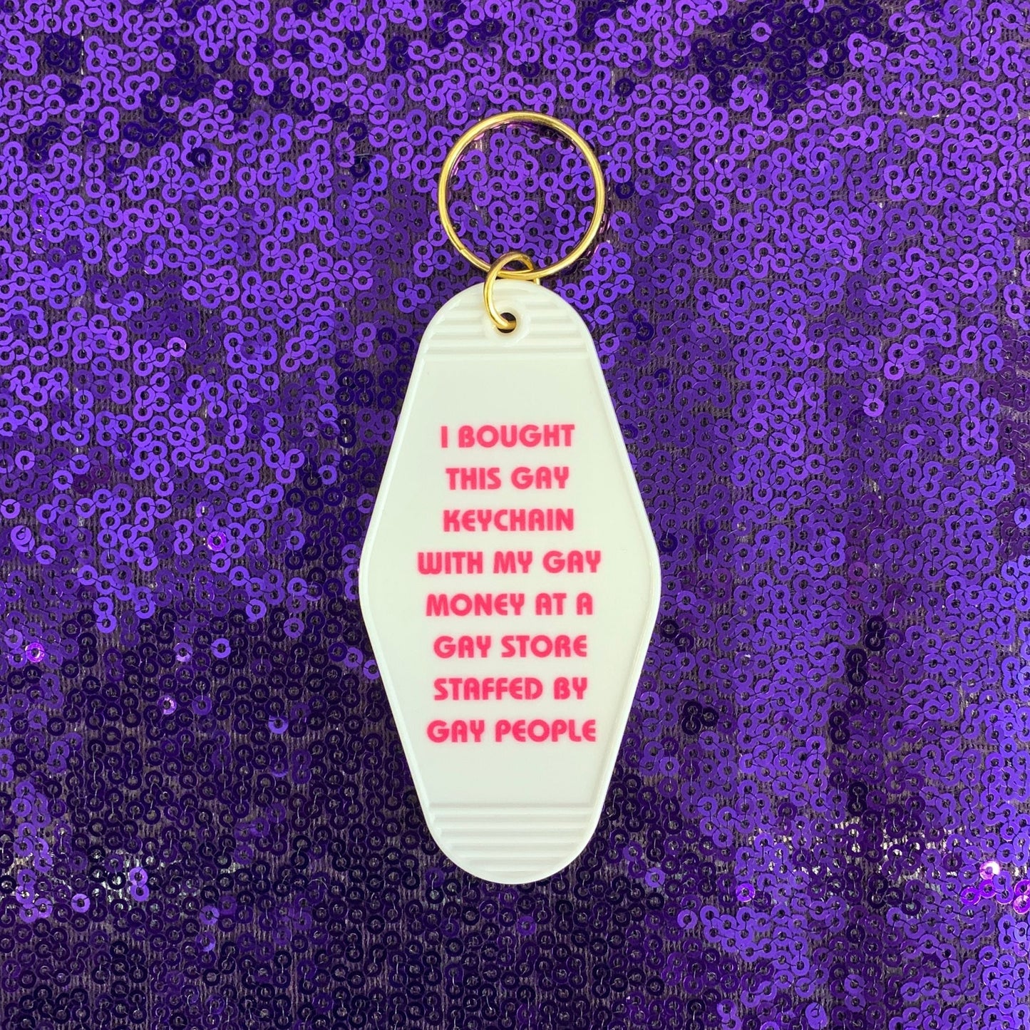 Bought This Gay Keychain With My Gay Money Motel Style Keychain