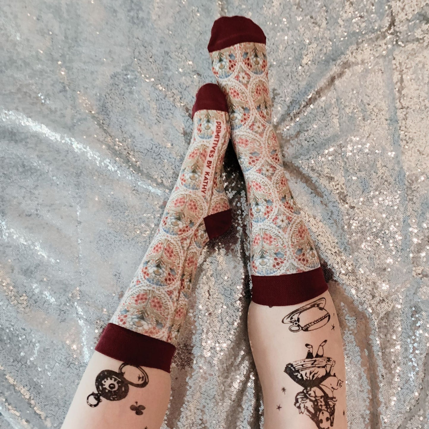 Colorful Farmhouse Floral Socks
