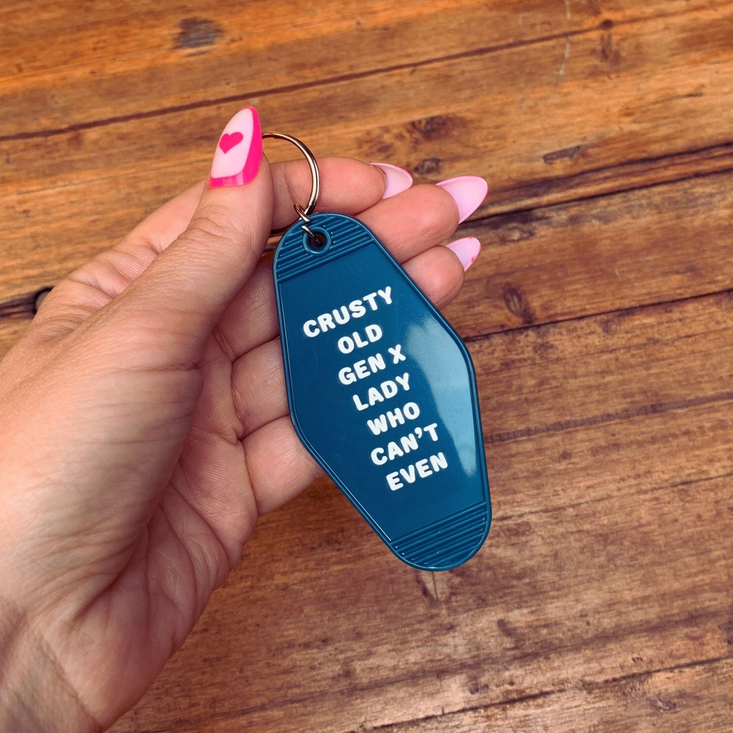 Crusty Old Gen X Lady Who Can't Even Motel Keychain