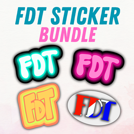 FDT Sticker 4-Pack Bundle