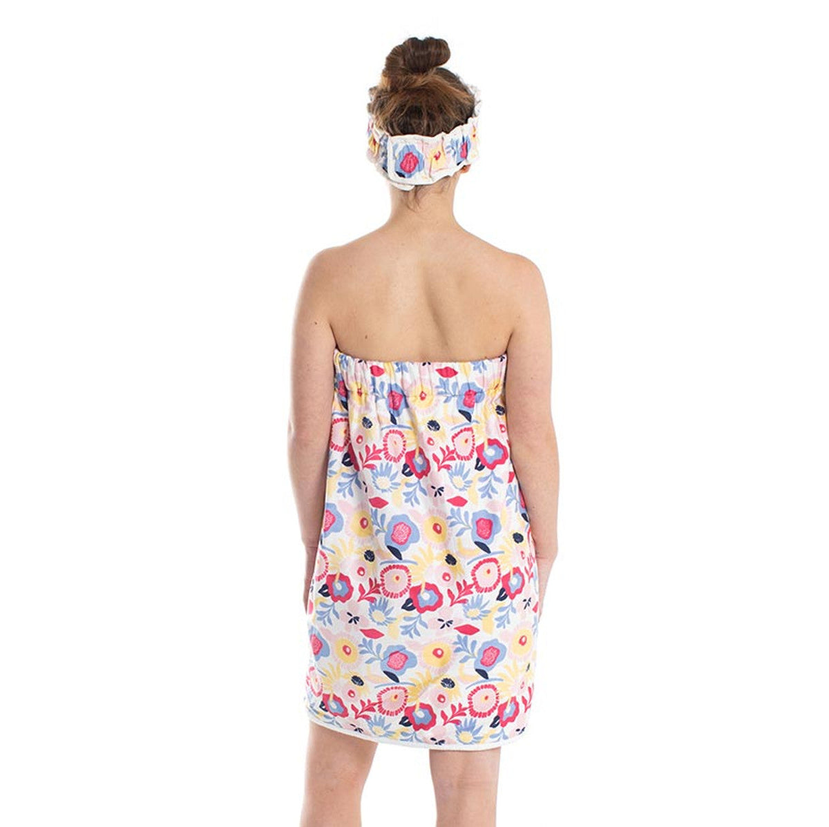 Floral Pop Spa Wrap and Headband Set | Bath Body Towel