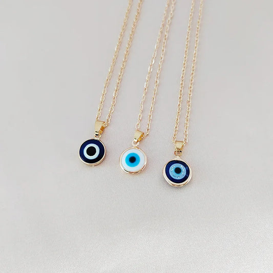 Gold Evil Eye Necklaces