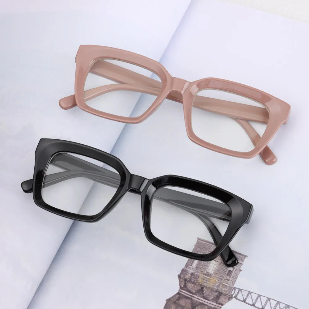 Fashion Square Reading Glasses for Men Women Large Frame Presbyopia