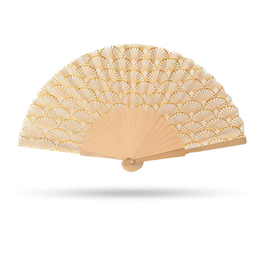 The Art Deco Gold Hand Fan