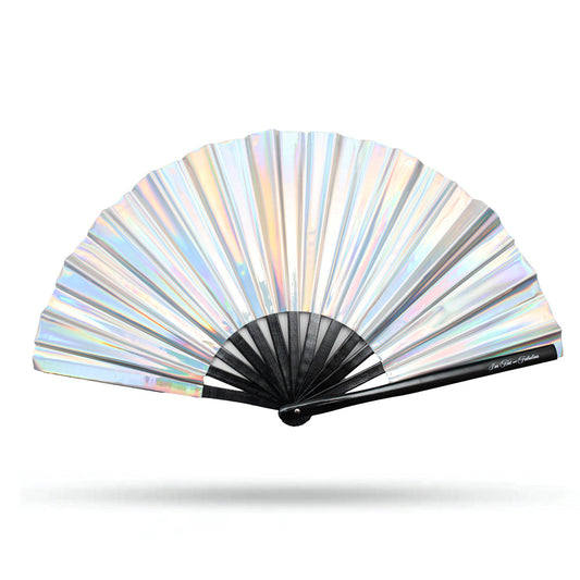 Holographic Disco Ball XL Hand Fan