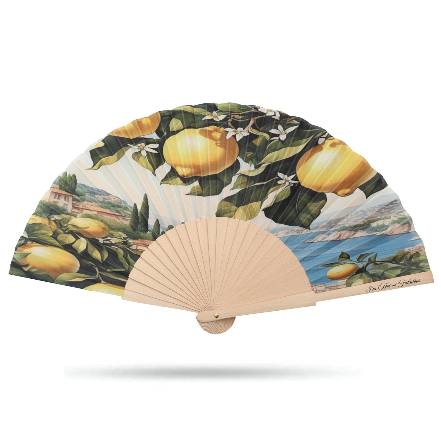 Lemon Hand Fan