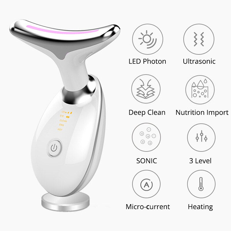 Neck Anti Wrinkle Face Beauty Device Lifting and Tighten Massager