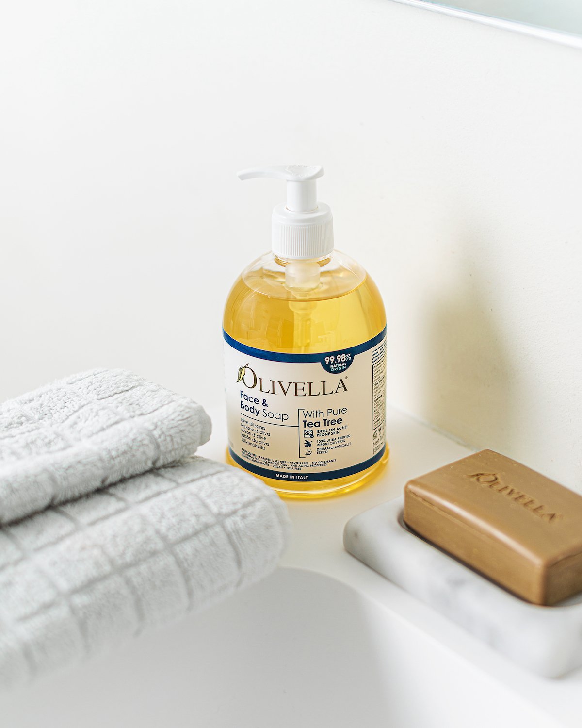 OLIVELLA Tea Tree Oil Body Soap 16.9 oz