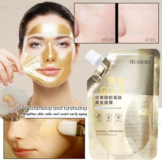 Retinol Snake Venom Peptide Gold Mask Moisturizing Skin Care Clear