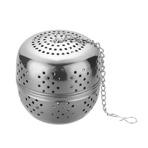 Stainless Steel Ball Shape Tea Infuser Mesh Filter Strainer With Hook