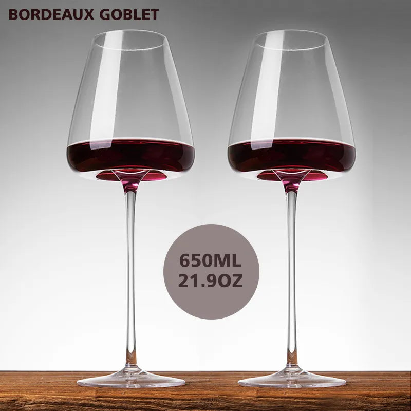 Handmade Wine Glasses in Ultra-Thin Crystal