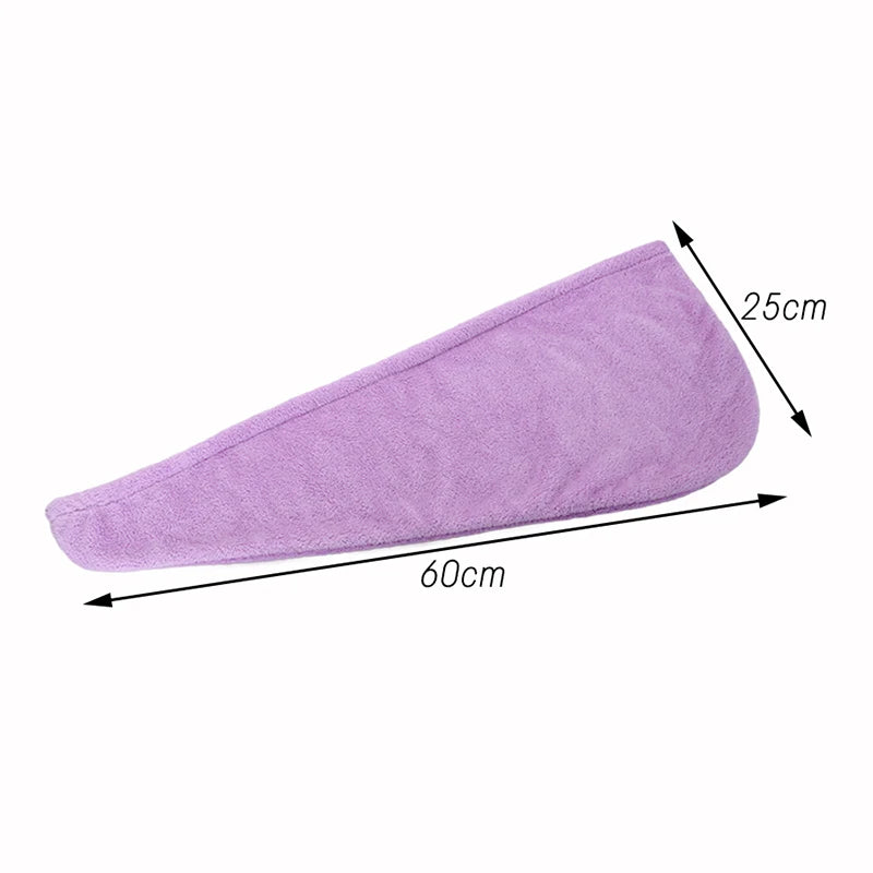 Quick-dry Hair Towel Women Hair Drying Hat Cap Hat Bath Hat Microfiber