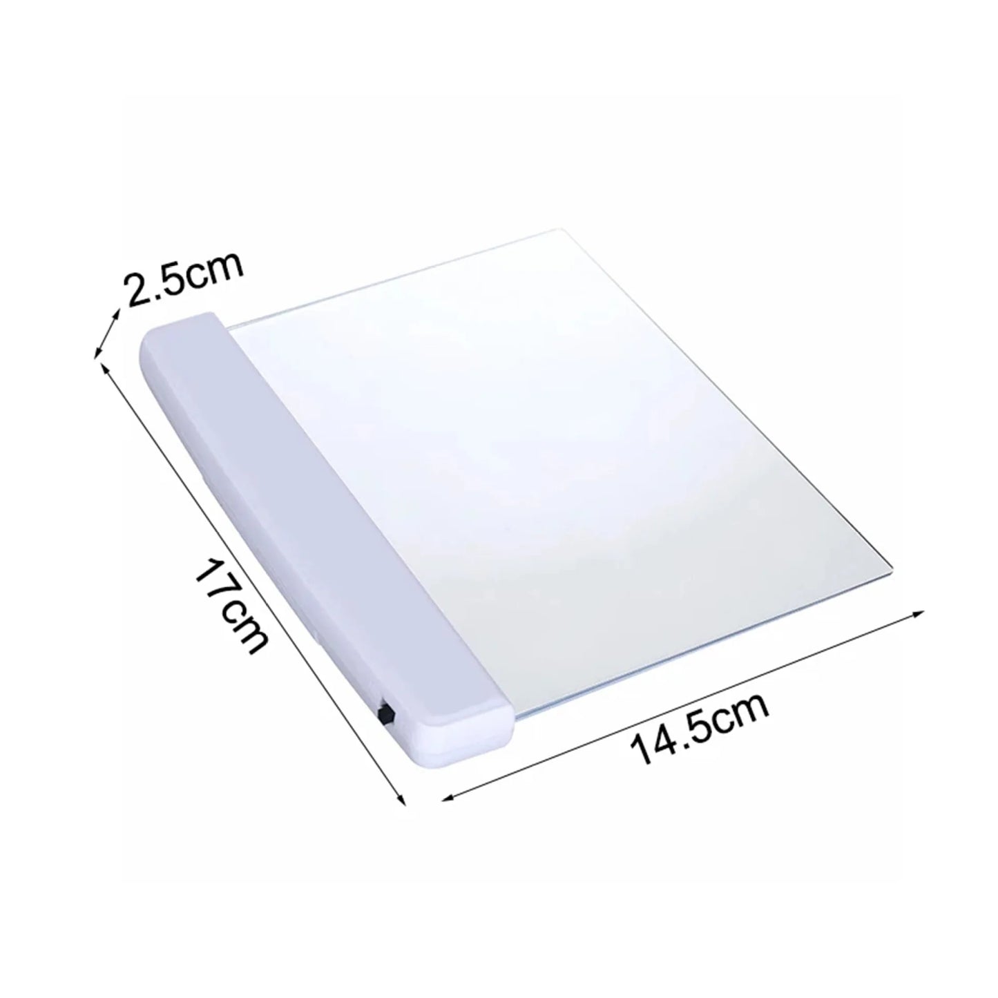 LED Book Light Eye Caring Flat Plate Panel Bookmark Light Portable