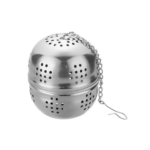 Stainless Steel Ball Shape Tea Infuser Mesh Filter Strainer With Hook