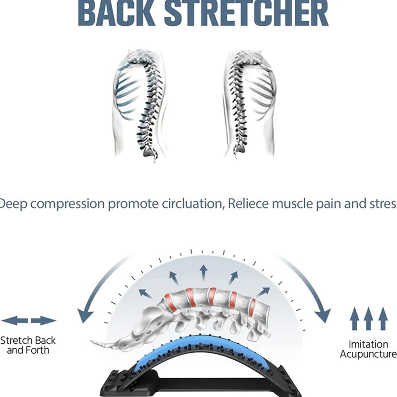 Back Stretcher Magnetotherapy Multi-Level Adjustable Massager Waist