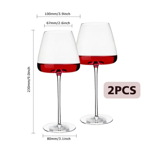 Handmade Wine Glasses in Ultra-Thin Crystal