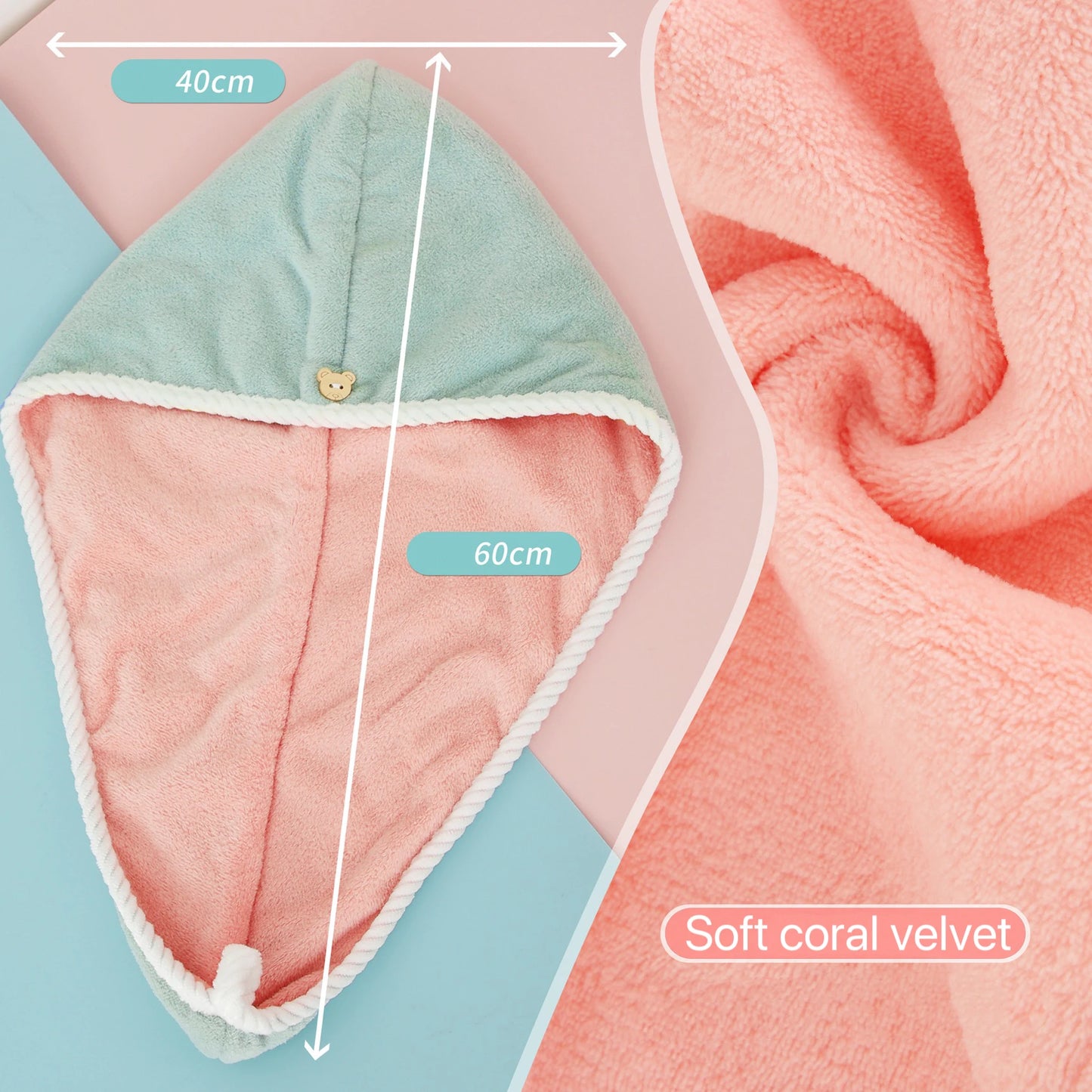 Quick-dry Microfiber Hair Towel