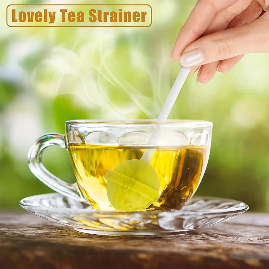 Silicone Tea Infuser Reusable Creative Lollipop Tea Filter Strainer