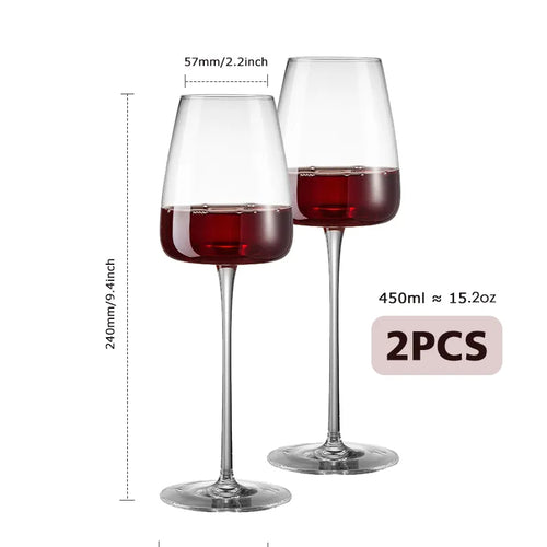 Handmade Wine Glasses in Ultra-Thin Crystal