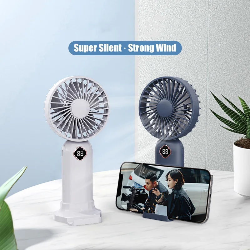 Portable Rechargeable USB-C Handheld Fan