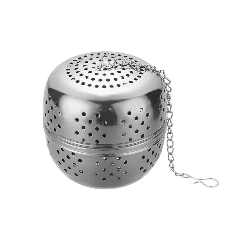 Stainless Steel Ball Shape Tea Infuser Mesh Filter Strainer With Hook