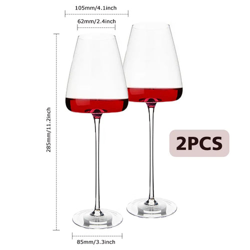 Handmade Wine Glasses in Ultra-Thin Crystal