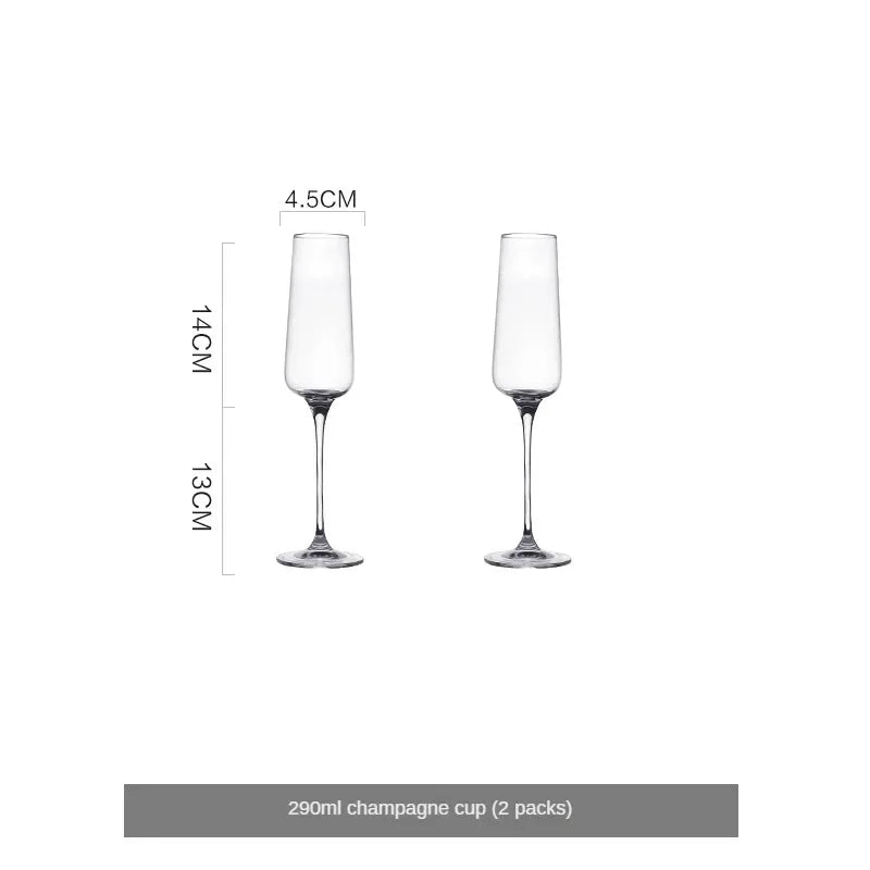 KAWASIMAYA Red Wine Glasses Set, Home Light Luxury High Grade Netflix