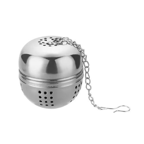 Stainless Steel Ball Shape Tea Infuser Mesh Filter Strainer With Hook