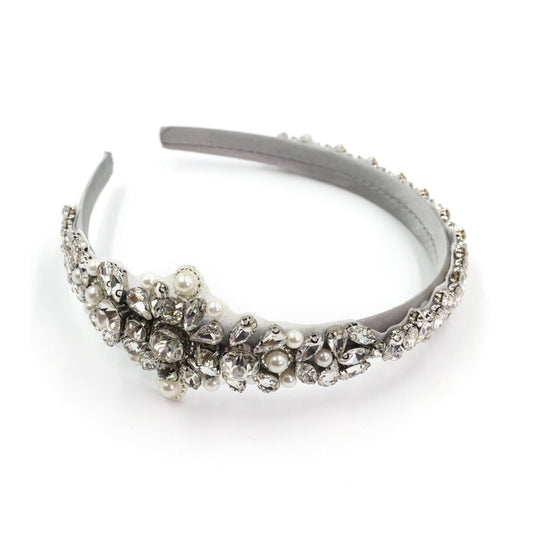 Vintage Bride Bejeweled Asymmetrical Tiara