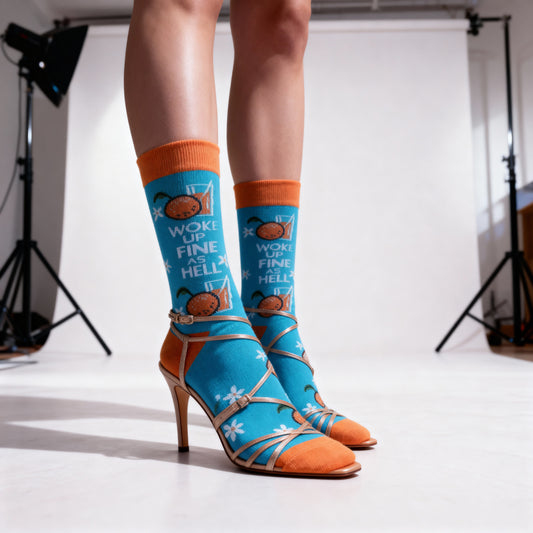 Woke Up Fine As Hell Socks