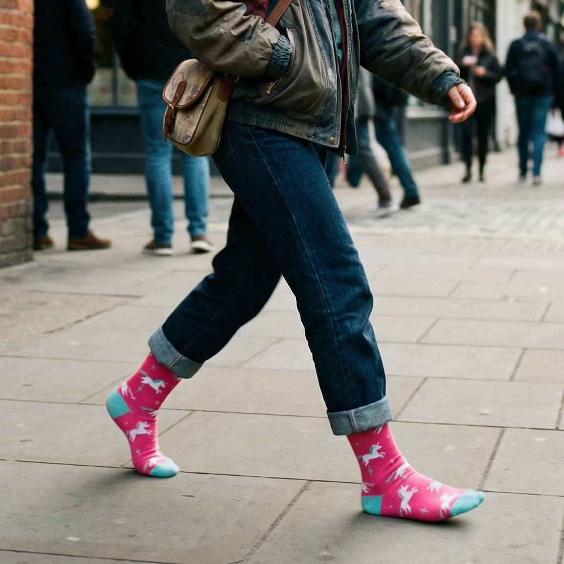 You Are Freakin' Majestic Unicorn Box Sign & Socks Gift-Set
