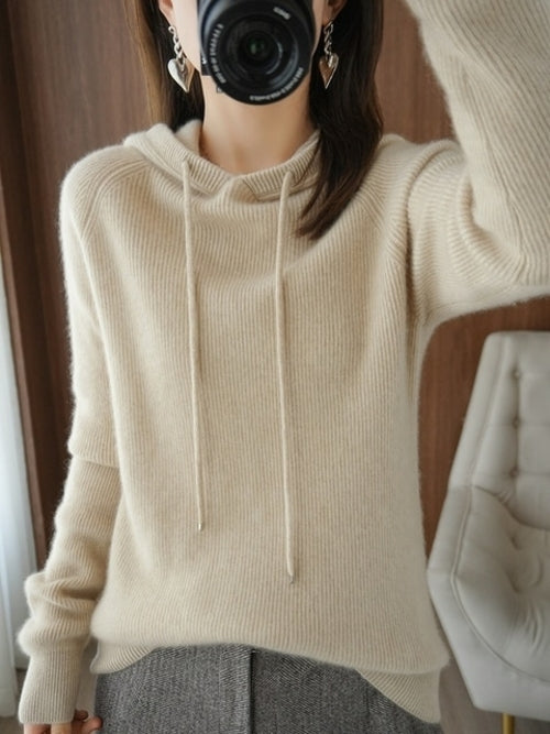 Hooded Cashmere Sweater