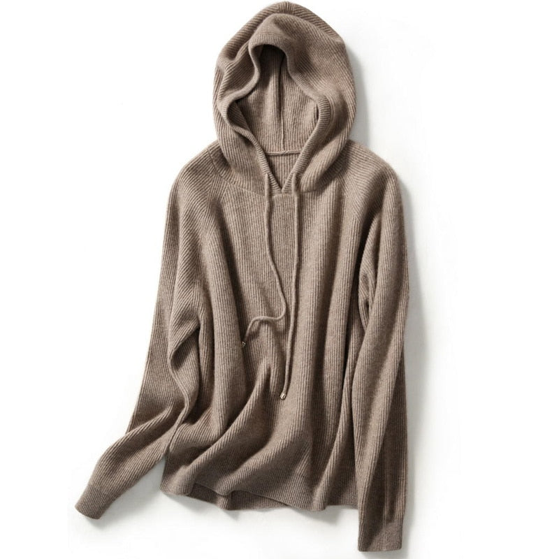 Hooded Cashmere Sweater