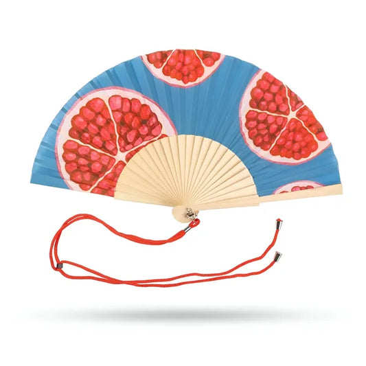 Pomegranate Hand Fan